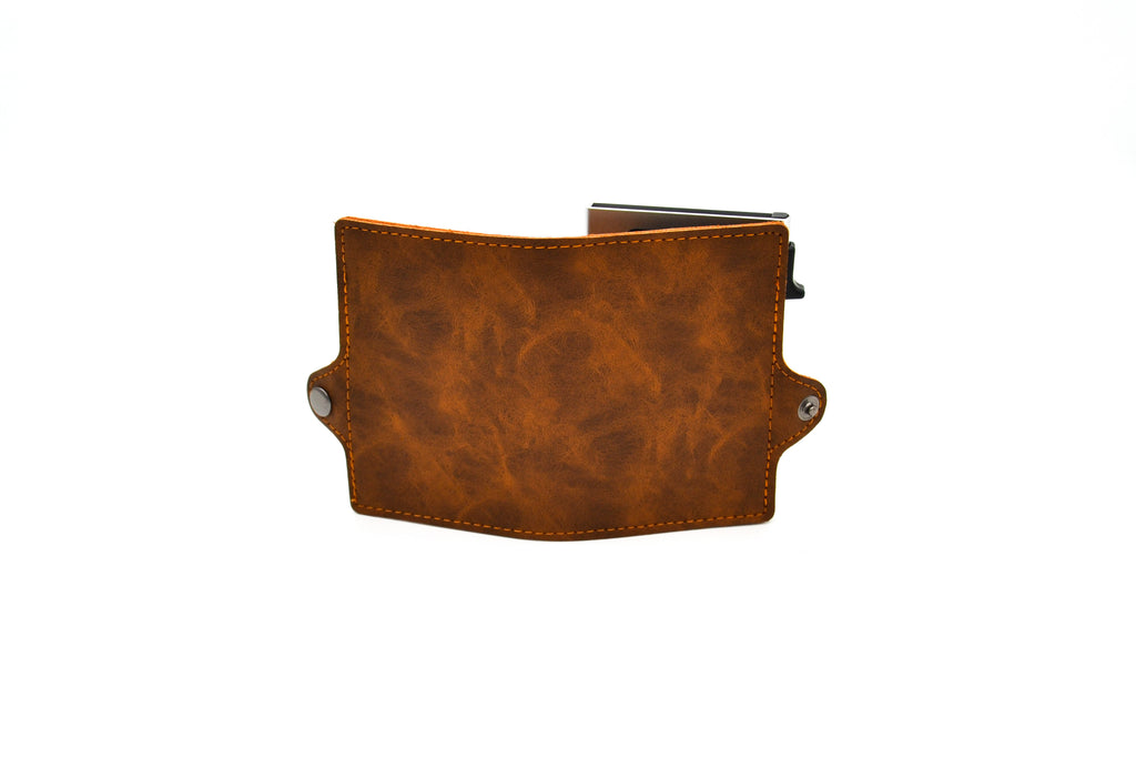 Slim Wallet Leder, Detailansicht Rückansicht